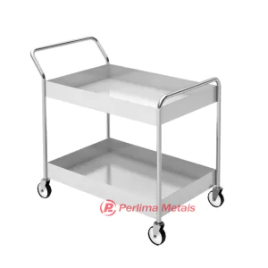 Carro de dois plano inox.